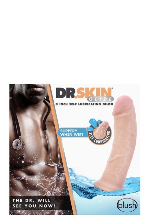 DR. SKIN 8INCH SELF LUBRICATING DILDO - Realistyczne dildo cyberskóra