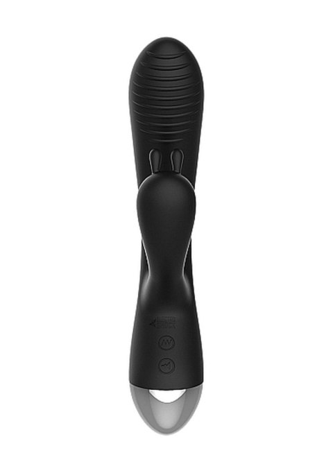 E-Stimulation Rabbit Vibrator - Black - Wibrator króliczek