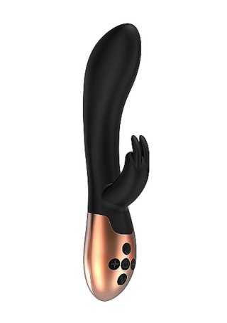 Heating Rabbit Vibrator - Opulent - Black - Wibrator króliczek