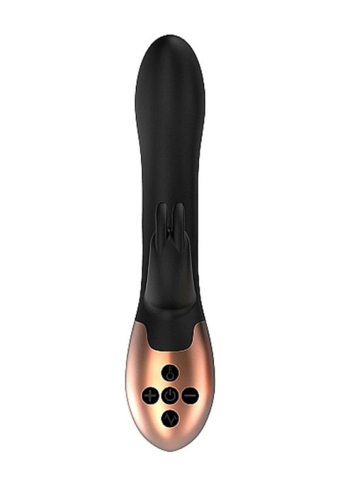 Heating Rabbit Vibrator - Opulent - Black - Wibrator króliczek