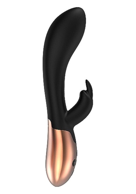 Heating Rabbit Vibrator - Opulent - Black - Wibrator króliczek