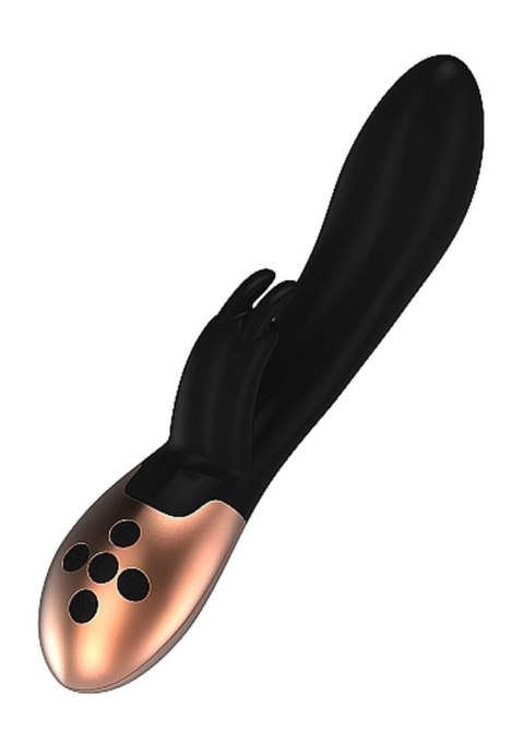 Heating Rabbit Vibrator - Opulent - Black - Wibrator króliczek