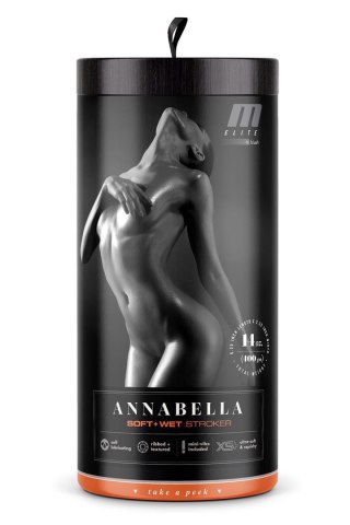 M ELITE SOFT AND WET ANNABELLA BEIGE - Maturbator wibrujący