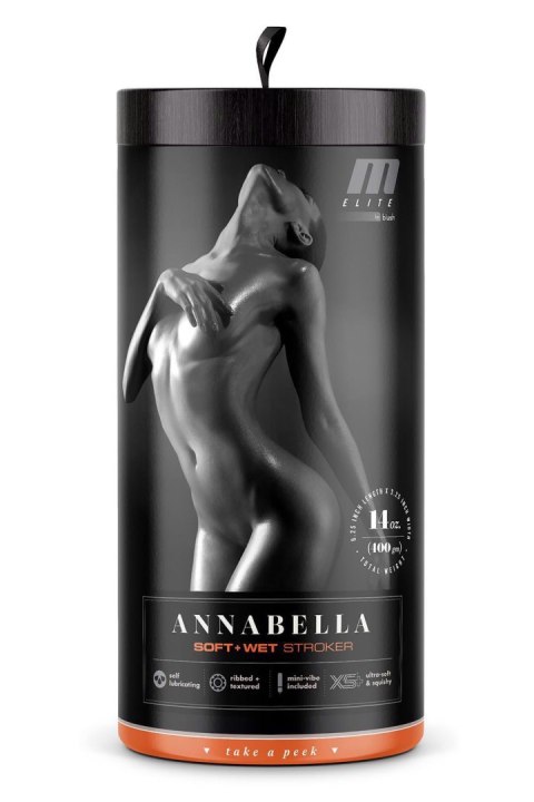 M ELITE SOFT AND WET ANNABELLA BEIGE - Maturbator wibrujący