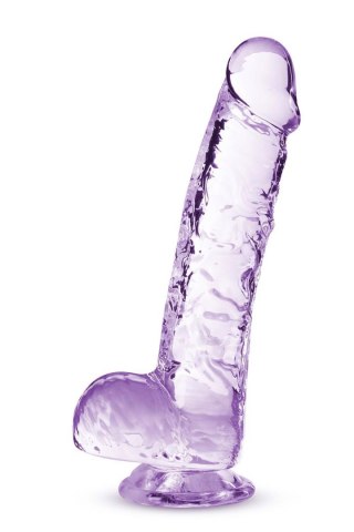 NATURALLY YOURS  6" CRYSTALLINE DILDO  AMETHYST - Dildo z przyssawką