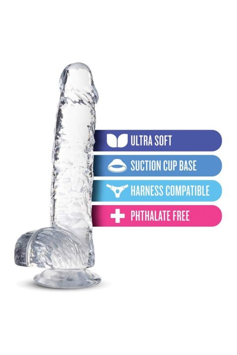 NATURALLY YOURS 6" CRYSTALLINE DILDO DIAMOND - Dildo z przyssawką