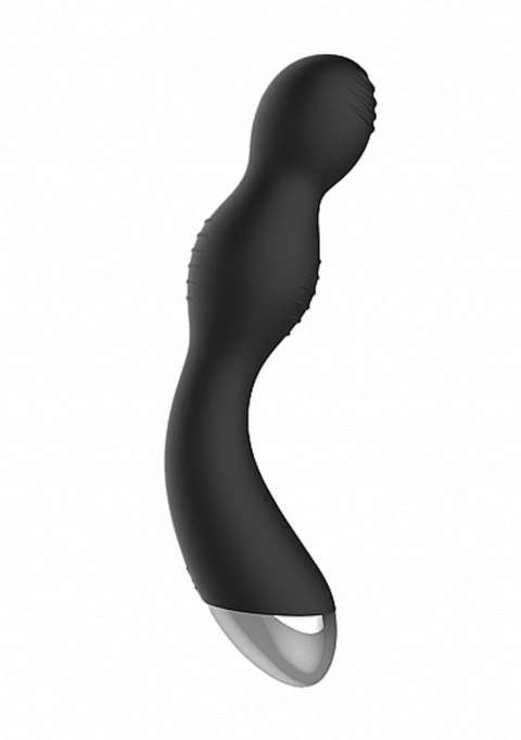 Remote Controlled E-Stim & Vibrating G/P-Spot Vibrator - Black - Wibrator analny