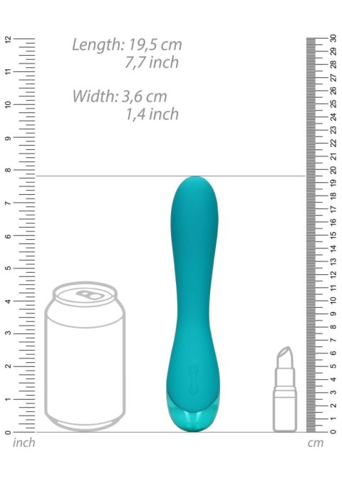 Smooth Silicone G-Spot - Teal Blue - wibrator punktu G