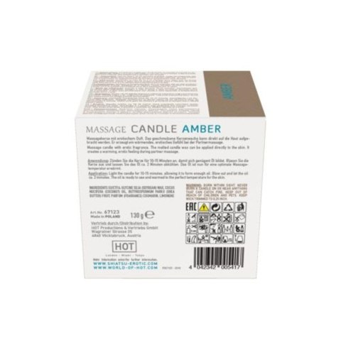 Shiatsu Massage Candle Amber 130g. - Świeca do masażu