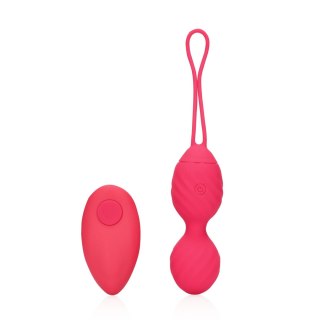 Vibrating Egg with Remote Control - Strawberry Red - wibrujące jajeczko na pilota