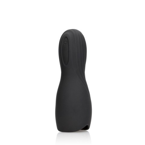 Loveline Masturbator Sleeve - Licorice Black - masturbator wibrujący