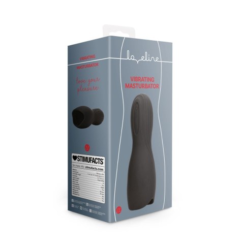 Loveline Masturbator Sleeve - Licorice Black - masturbator wibrujący