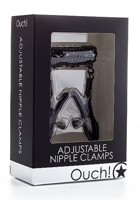 Adjustable Nipple Clamps - Black - Klipsy na sutki