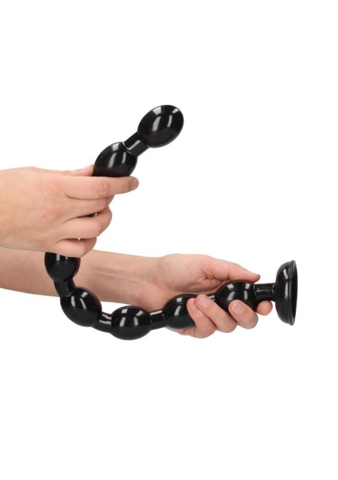 Ass Snake Beaded Dildo - 48 cm - Black - Koraliki analne