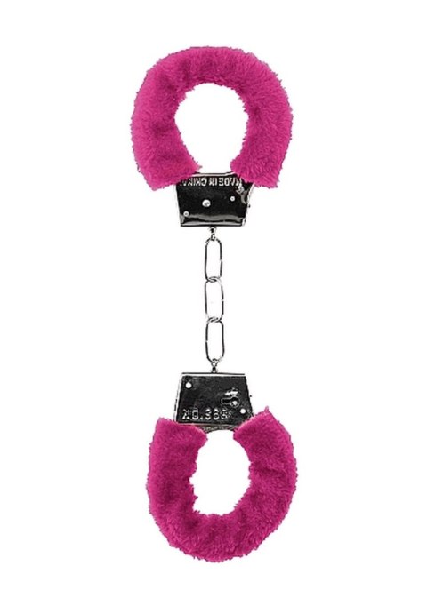 Beginner""s Handcuffs Furry - Pink - Kajdanki z futerkiem