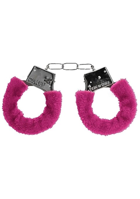 Beginner""s Handcuffs Furry - Pink - Kajdanki z futerkiem