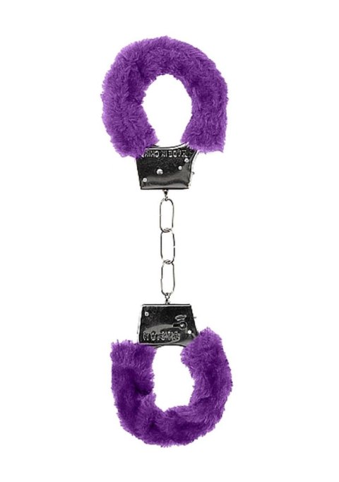 Beginner""s Handcuffs Furry - Purple - Kajdanki z futerkiem