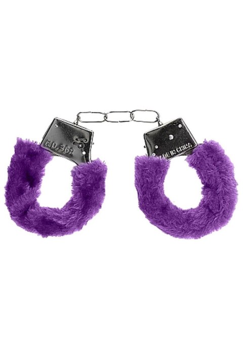 Beginner""s Handcuffs Furry - Purple - Kajdanki z futerkiem