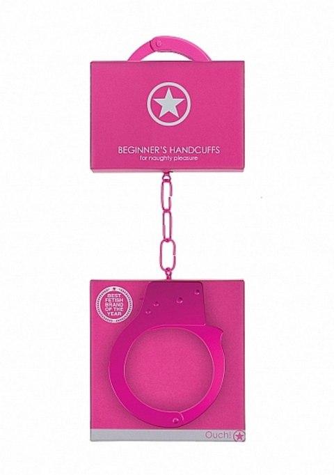 Beginner""s Handcuffs - Pink - Kajdanki na ręce