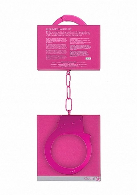 Beginner""s Handcuffs - Pink - Kajdanki na ręce