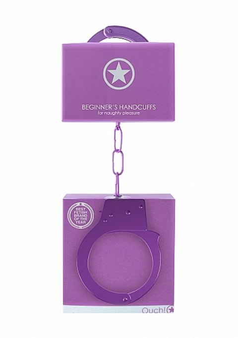 Beginner""s Handcuffs - Purple - Kajdanki na ręce