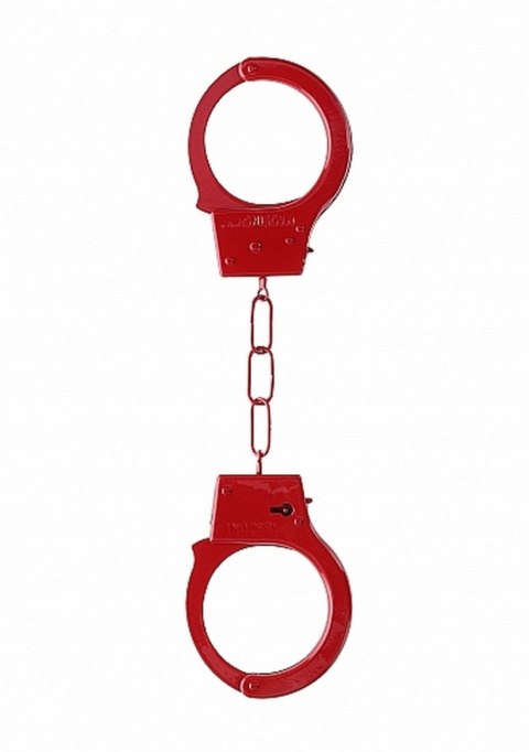 Beginner""s Handcuffs - Red - Kajdanki na ręce