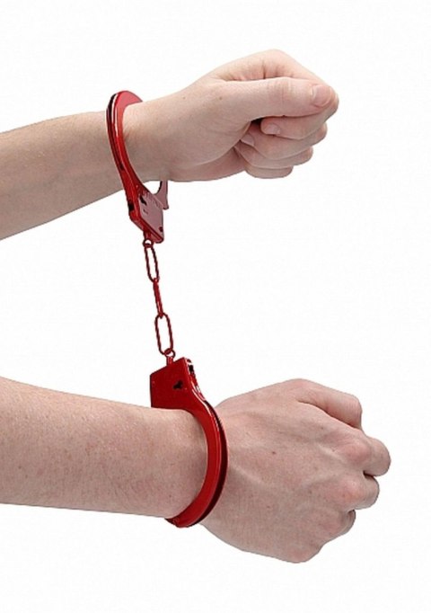 Beginner""s Handcuffs - Red - Kajdanki na ręce