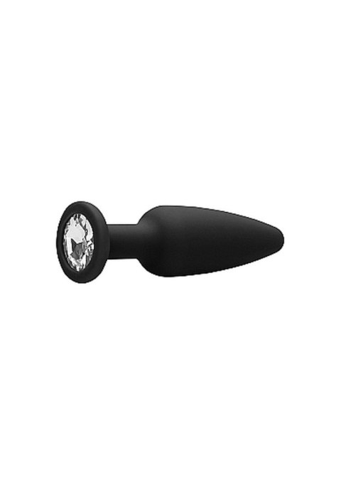 Cone-Shaped Diamond Butt Plug - Black