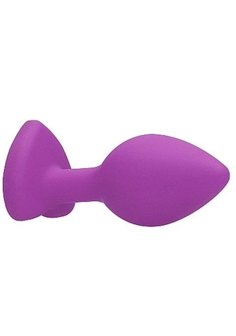 Diamond Heart Butt Plug - Regular - Purple - Korek analny, zatyczka analna