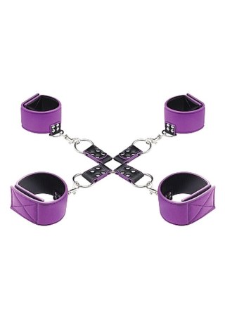 Reversible Hogtie - Purple - krzyżak damski do krępowania