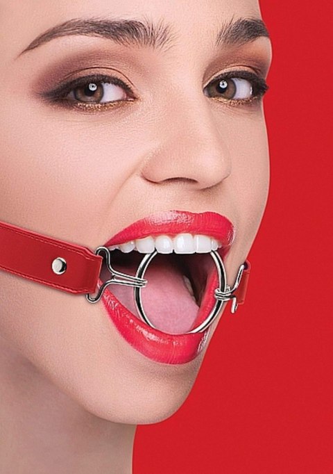 Ring Gag XL - Red - Knebel z krążkiem