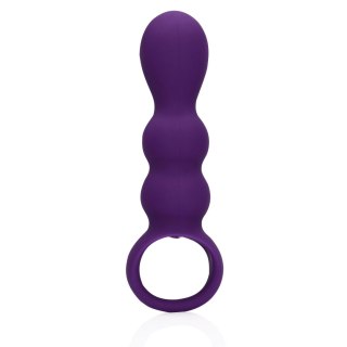 Teardrop Shaped Anal Vibrator - Clear Purple - Wibrator analny