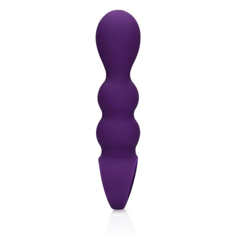 Teardrop Shaped Anal Vibrator - Clear Purple - Wibrator analny