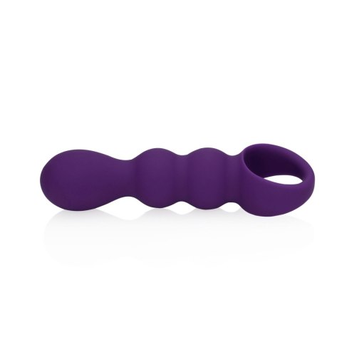 Teardrop Shaped Anal Vibrator - Clear Purple - Wibrator analny