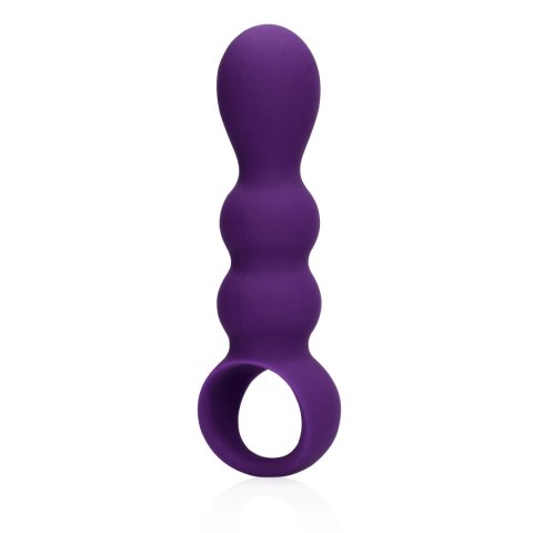 Teardrop Shaped Anal Vibrator - Clear Purple - Wibrator analny