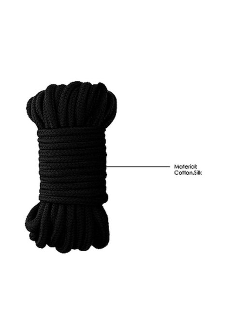 Thick Bondage Rope - 10 meter - Black