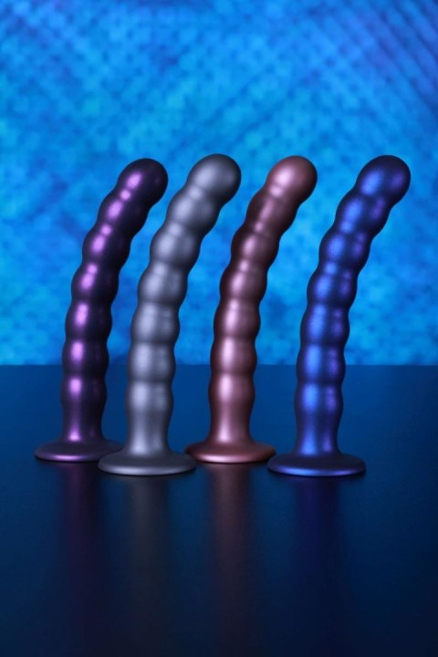 Beaded G-Spot Dildo - 8'' / 20,5 cm - Rose Gold - dildo analne