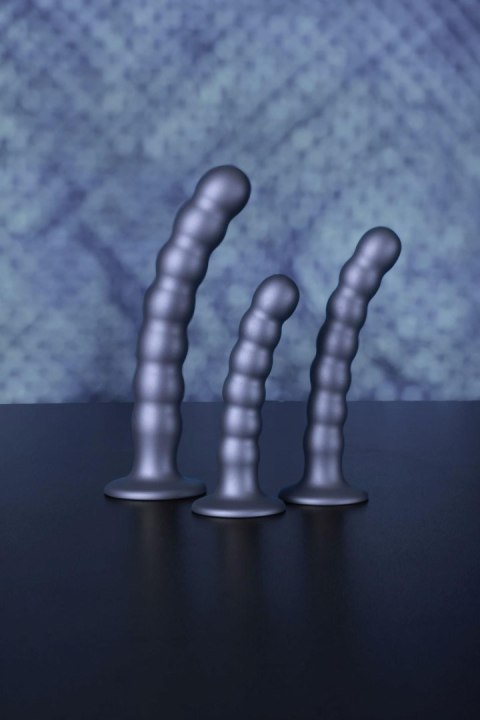 Beaded Silicone G-Spot Dildo - 5'' / 13 cm - dildo analne