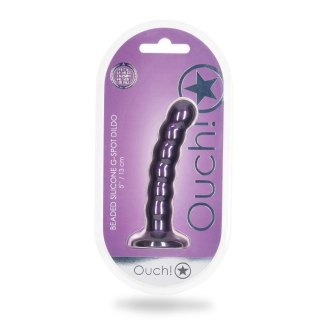 Beaded Silicone G-Spot Dildo - 5'' / 13 cm - dildo analne