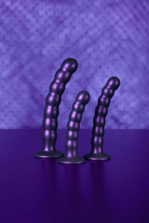 Beaded Silicone G-Spot Dildo - 5'' / 13 cm - dildo analne