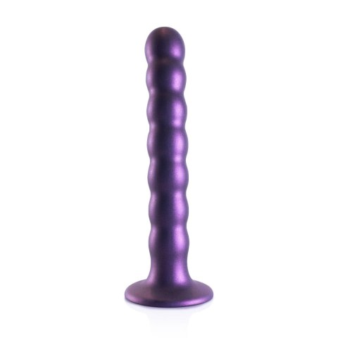 Beaded Silicone G-Spot Dildo - 6,5'' / 16,5 cm - dildo analne