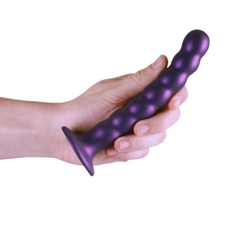 Beaded Silicone G-Spot Dildo - 6,5'' / 16,5 cm - dildo analne