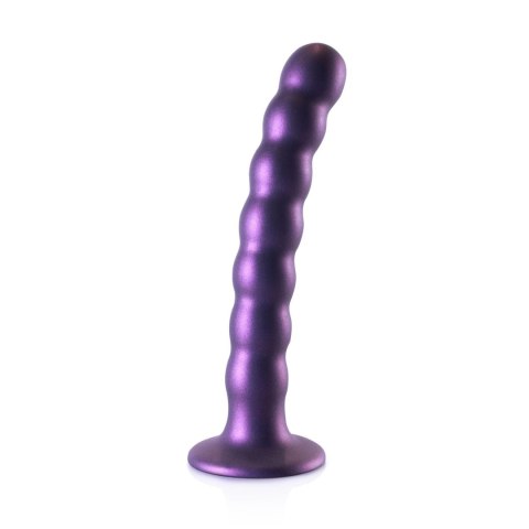 Beaded Silicone G-Spot Dildo - 6,5'' / 16,5 cm - dildo analne