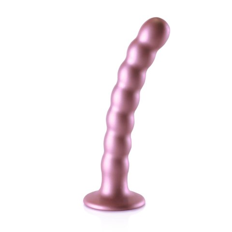 Beaded Silicone G-Spot Dildo - 6,5'' / 16,5 cm - dildo analne