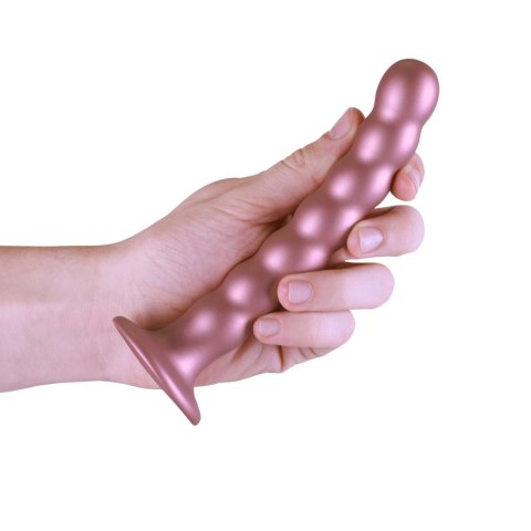 Beaded Silicone G-Spot Dildo - 6,5'' / 16,5 cm - dildo analne