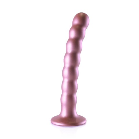 Beaded Silicone G-Spot Dildo - 6,5'' / 16,5 cm - dildo analne