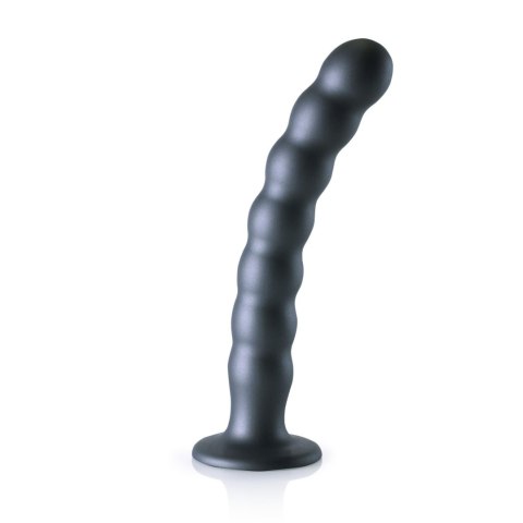 Beaded Silicone G-Spot Dildo - 8'' / 20,5 cm - dildo analne