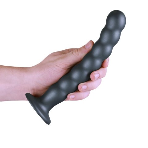 Beaded Silicone G-Spot Dildo - 8'' / 20,5 cm - dildo analne