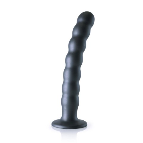 Beaded Silicone G-Spot Dildo - 8'' / 20,5 cm - dildo analne