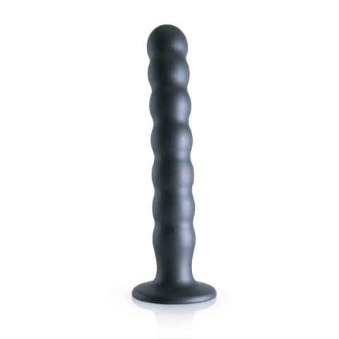 Beaded Silicone G-Spot Dildo - 8'' / 20,5 cm - dildo analne